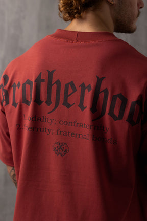 Camiseta Oversized Brotherhood - Vermelha