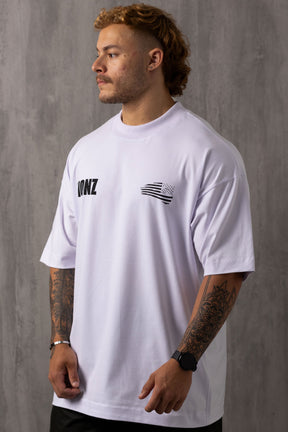 Camiseta Oversized American Lion - Branca