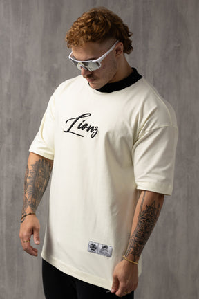Camiseta Oversized Lionz Bordada - OffWhite