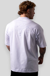 Camiseta Oversized Bordada King - Branca