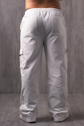 Calça Cargo Sarja Lionz - Branca
